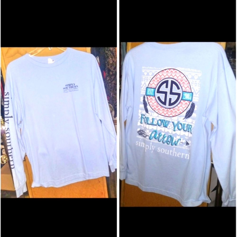 Simply Southern Preppy Tee Shirt Collection Sz M